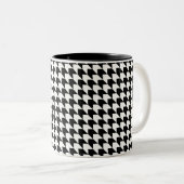 Tasse 2 Couleurs Motif de base noir classique (Devant droit)