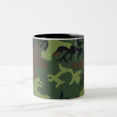 Tasse 2 Couleurs Motif de camouflage vert (Centre)