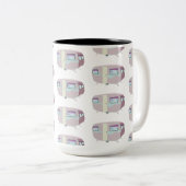 Tasse 2 Couleurs Motif de camping (Devant droit)