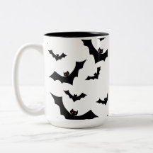 Motif de chauves-souris effrayantes pour Halloween