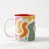 Tasse 2 Couleurs Motif de conception abstraite couleur (Gauche)