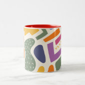 Tasse 2 Couleurs Motif de conception abstraite couleur (Centre)