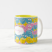 Tasse 2 Couleurs Motif de conception d'amusement d'Emoji (Devant droit)