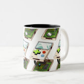 Tasse 2 Couleurs Motif de console de jeu vidéo. (Devant droit)