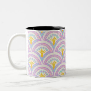 Tasse 2 Couleurs Motif de coquille de couleur pastel