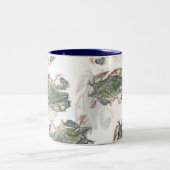 Tasse 2 Couleurs Motif de crabe bleu (Centre)