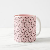 Tasse 2 Couleurs Motif de dessin animé mignon rose chat (Devant droit)