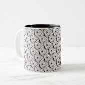 Tasse 2 Couleurs Motif de dessin animé pour chat gris mignon (Devant gauche)
