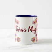 Tasse 2 Couleurs Motif de fleurs (Centre)