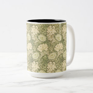 Tasse 2 Couleurs Motif de fleurs de Chrysanthemum (par William Morr