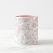 Tasse 2 Couleurs motif de kawaii avec le griffonnage (Centre)