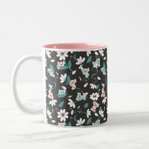 Tasse 2 Couleurs Motif de koala coloré, animal mignon et floral