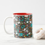 Tasse 2 Couleurs Motif de la Science/chimie<br><div class="desc">Cette tasse fait un grand cadeau pour n'importe quel professeur de Sciences,  amant de la science ou professeur !</div>