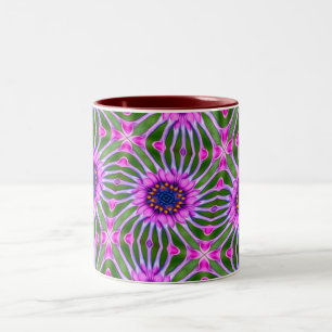 Tasse 2 Couleurs Motif de marguerite esthétique