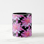 Tasse 2 Couleurs Motif de marguerite rose, fleurs roses (Centre)