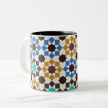 Motif de mosaïque géométrique Zellige marocain