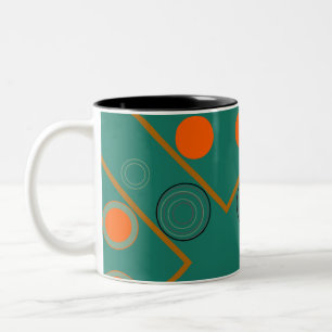 Tasse 2 Couleurs Motif de muqueuse verte