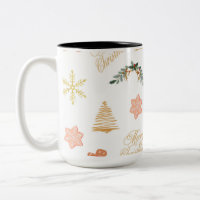 motif de noël avec biscuits d'arbre de noël