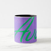 Tasse 2 Couleurs Motif de nom extensible Ava (Centre)