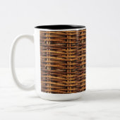Tasse 2 Couleurs Motif de panier d'osier (Gauche)
