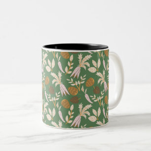 Tasse 2 Couleurs Motif de printemps vert
