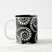 Tasse 2 Couleurs Motif de remous de Paisley moderne (Gauche)