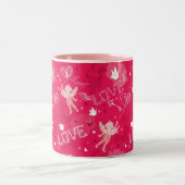 Tasse 2 Couleurs Motif de Saint-Valentin avec le cupidon (Centre)