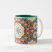 Tasse 2 Couleurs Motif de style marocain (Devant droit)