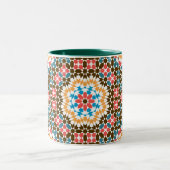Tasse 2 Couleurs Motif de style marocain (Centre)