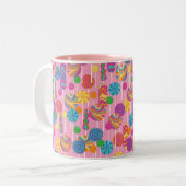 Tasse 2 Couleurs Motif de sucrerie de lucettes (Devant gauche)