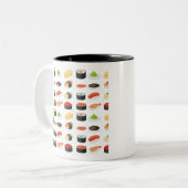 Tasse 2 Couleurs Motif de sushi d'amusement (Devant gauche)