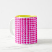Tasse 2 Couleurs Motif de texture rose bubblegum (Devant gauche)