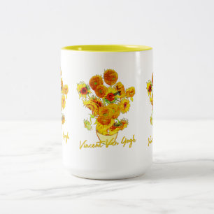 Tasse 2 Couleurs Motif de tournesols par Vincent van Gogh