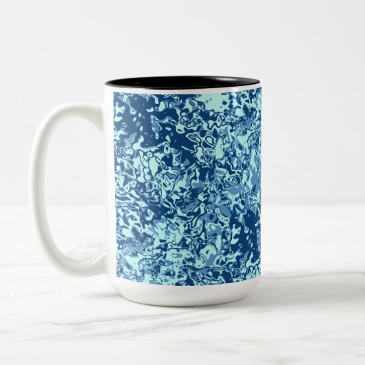 Tasse 2 Couleurs Motif d'eau no 1 Black BG (Gauche)