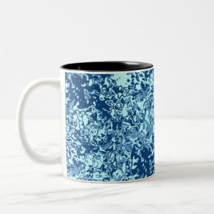 Tasse 2 Couleurs Motif d'eau no 1 Black BG