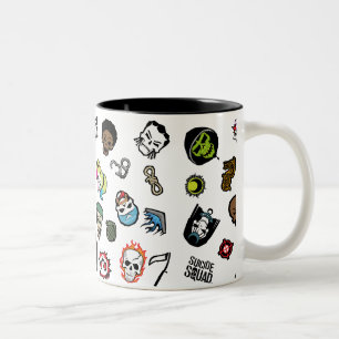 Tasse 2 Couleurs Motif d'Emoji de peloton de suicide du peloton  