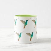 Tasse 2 Couleurs motif des colibris turquoise (Centre)