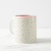 Tasse 2 Couleurs Motif des flèches encadrées de corail (Devant gauche)