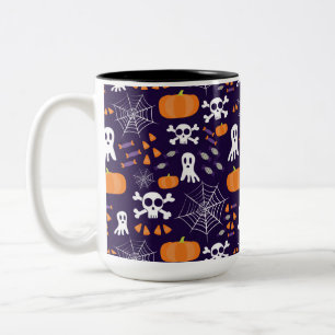 Tasse 2 Couleurs Motif d'Halloween amusant