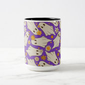 Tasse 2 Couleurs Motif d'Halloween Ghosts (Centre)