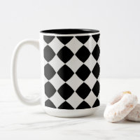 Motif diamant noir et blanc
