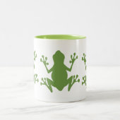 TASSE 2 COULEURS MOTIF D'ILLUSTRATION DES ROGS VERTS CUITS (Centre)