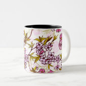 Tasse 2 Couleurs Motif en fleurs de cerisiers  (Devant droit)