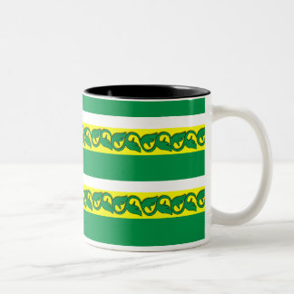 Tasse 2 Couleurs motif feuille