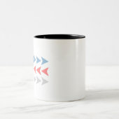 Tasse 2 Couleurs Motif Flèche (Centre)