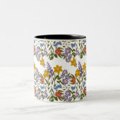 Tasse 2 Couleurs Motif Fleurs (Centre)