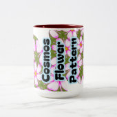 Tasse 2 Couleurs Motif Fleurs Cosmos (Centre)
