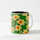 Tasse 2 Couleurs Motif Fleurs de Pâques Bell (Devant droit)