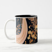 Tasse 2 Couleurs motif floral Abstrait, pois, vignes (Gauche)