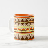 Tasse 2 Couleurs Motif géométrique (Devant gauche)